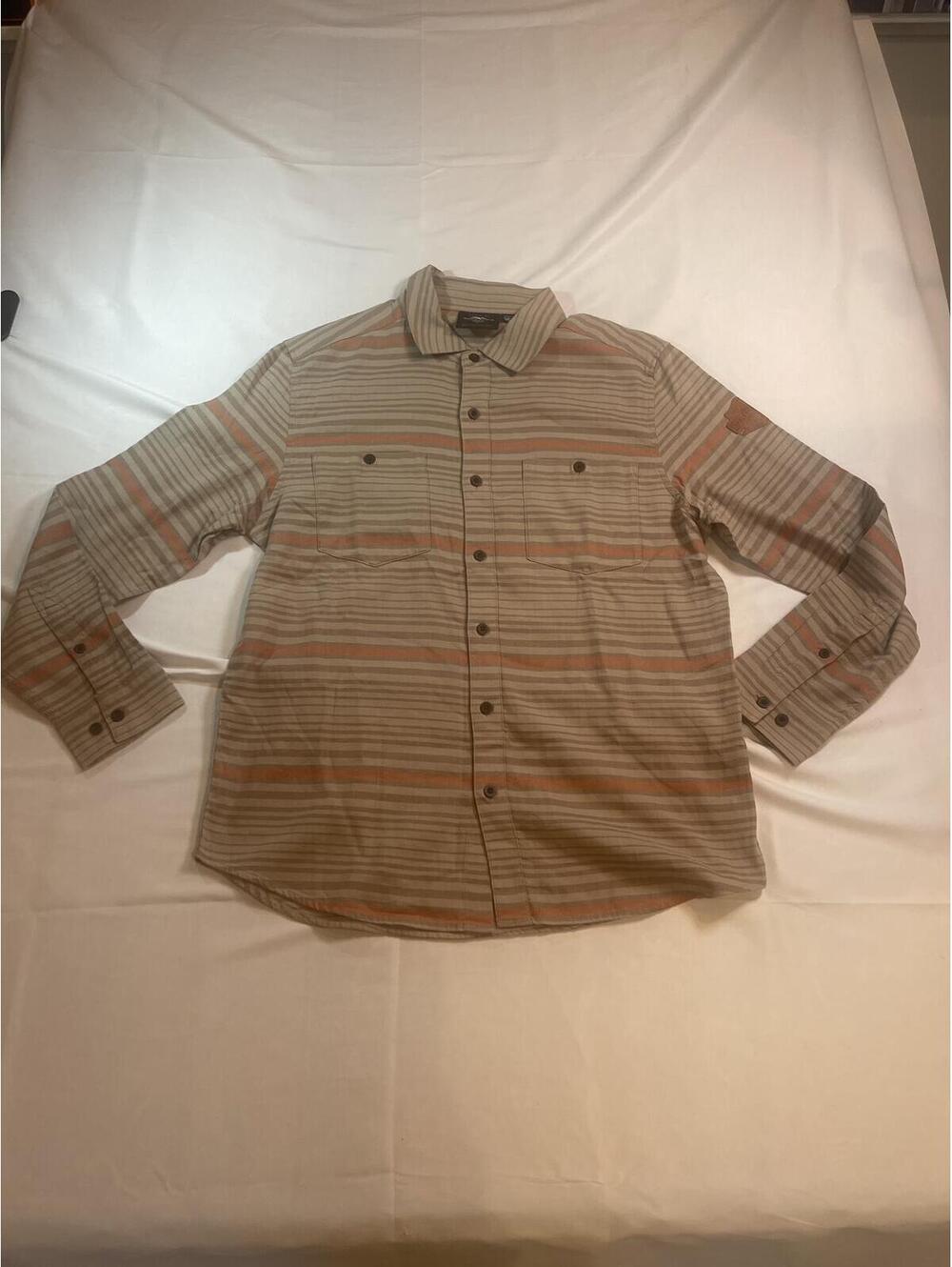 Men’s Size Large Harley Davidson Cotton Button Shirt